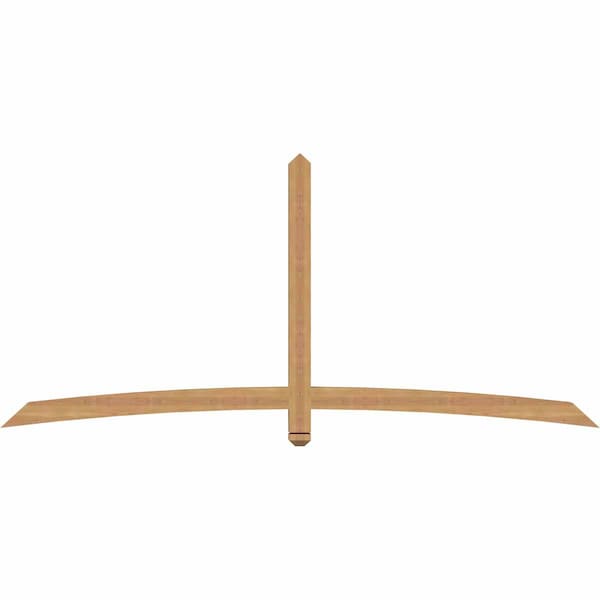 Ekena Millwork Bellingham Timber Gable Bracket, Western Red Cedar, 96"W x 44"H x 3 1/2"D x 3 1/2"F, 11/12 Pitch GBW096X44X0404BEL00SWR - main